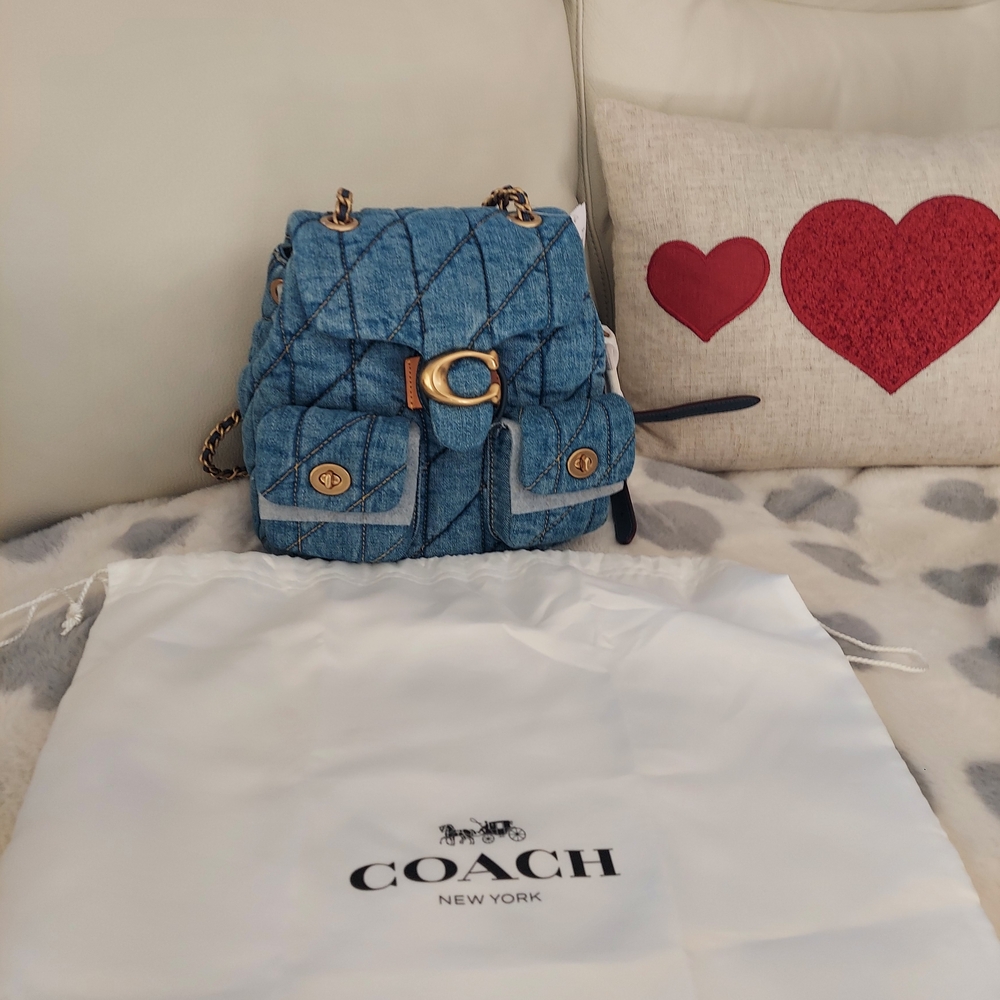 NWT Coach Denim Tabby Quilted Bag - Picture 8 of 9